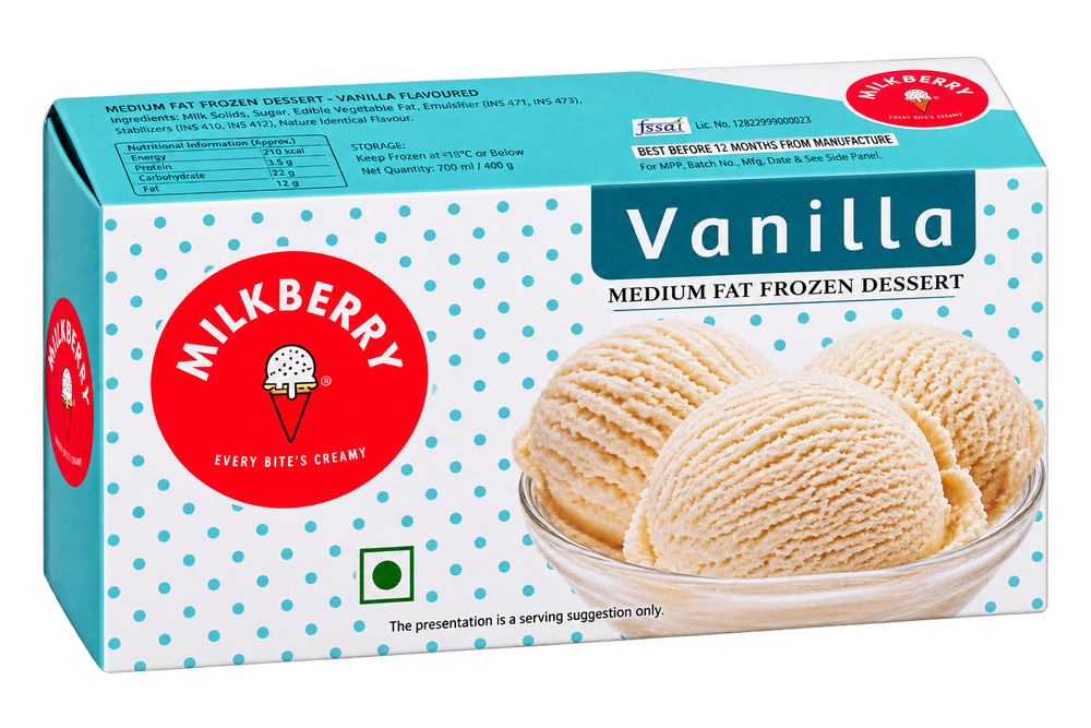 Milkberry 1 Ltr Vanilla Family Pack