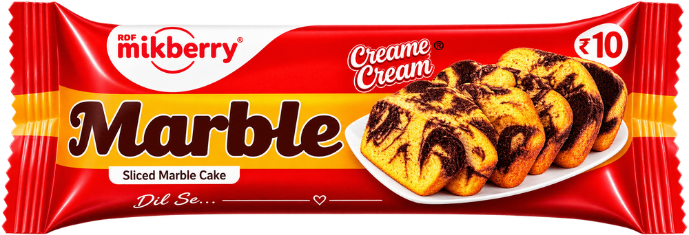 Milkberry Marble Slice Cake
