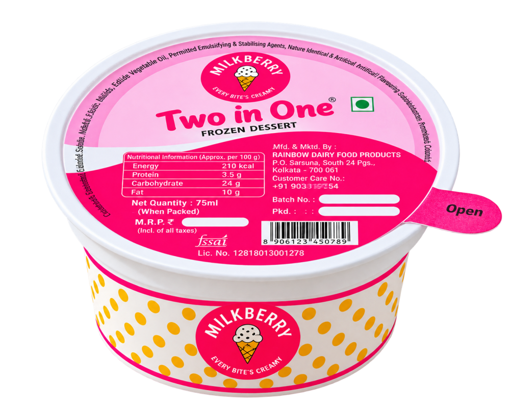 Milkberry Two In One Small Cup